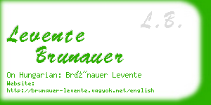 levente brunauer business card
